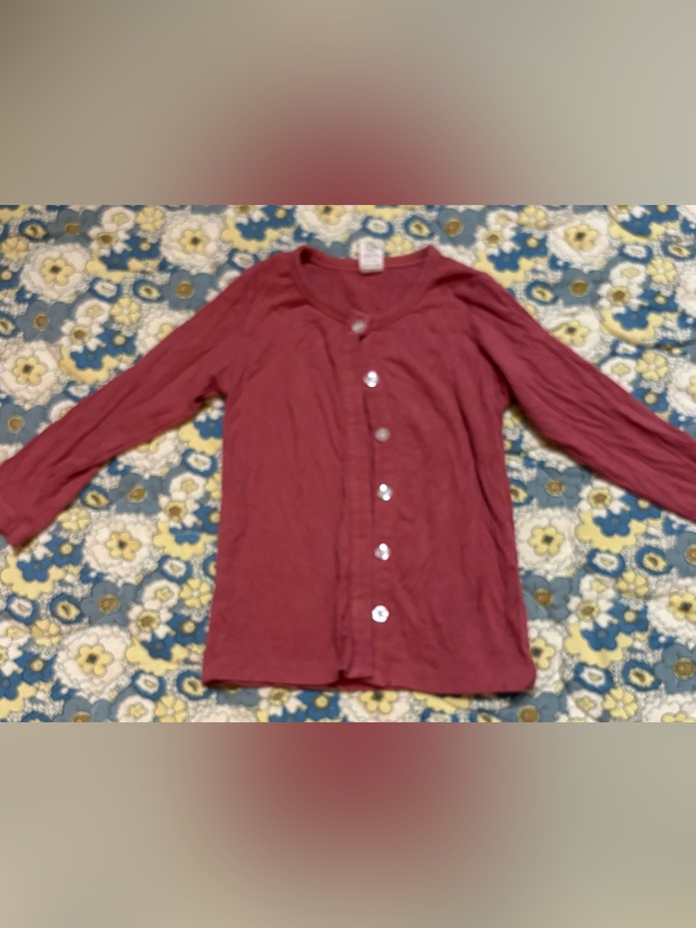 kate quinn girls size 2t modal rib rose color cardigan